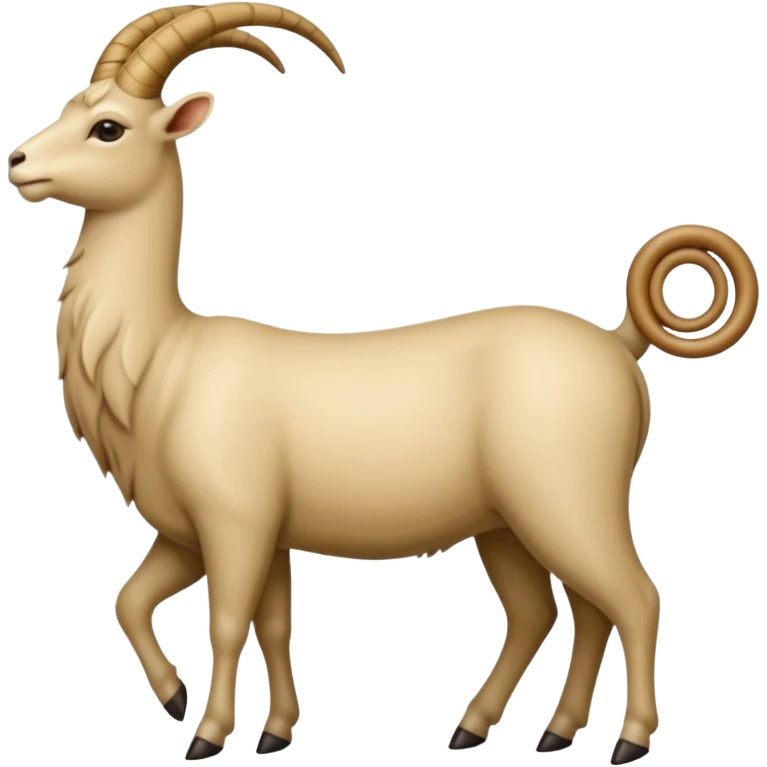 capra ornata di gioielli  emoji