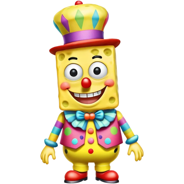 spongebob clown emoji