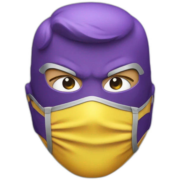 super hero with a mask emoji