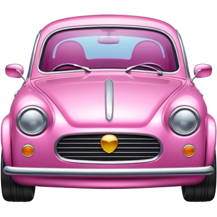 pink car emoji