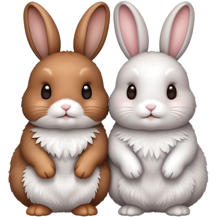 Dwa króliczki best friend emoji