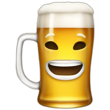 having a beer emoji