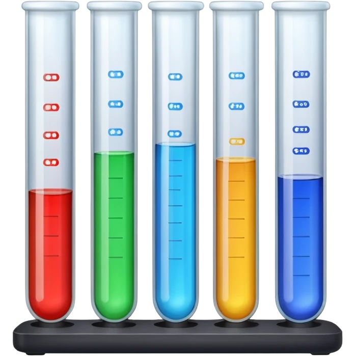 Labels texts on test tubes. emoji