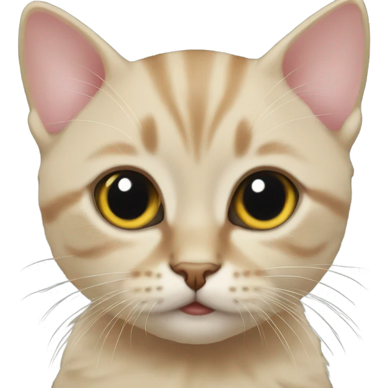 kitten with fake eyelashes emoji