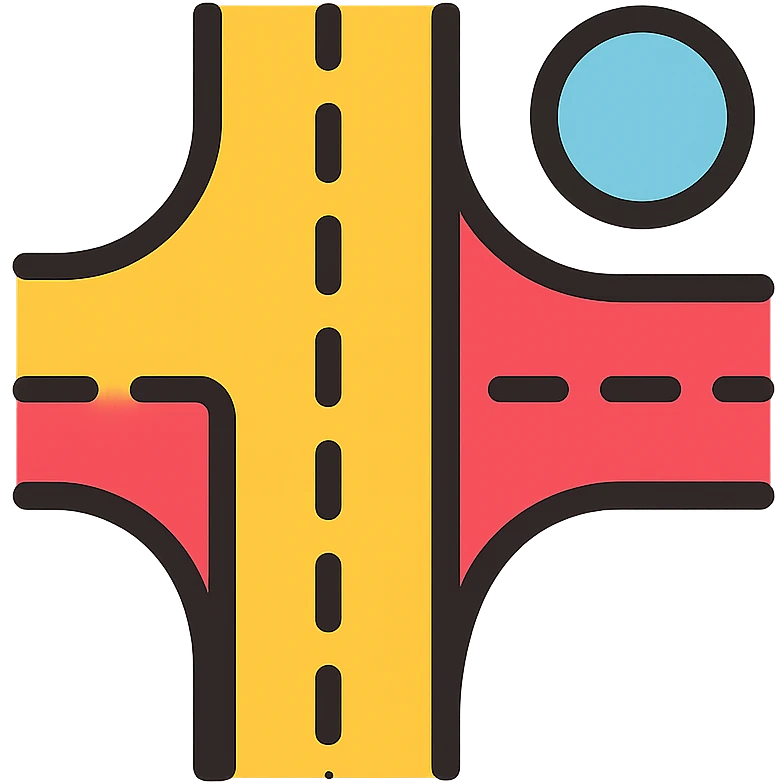 road network icon emoji