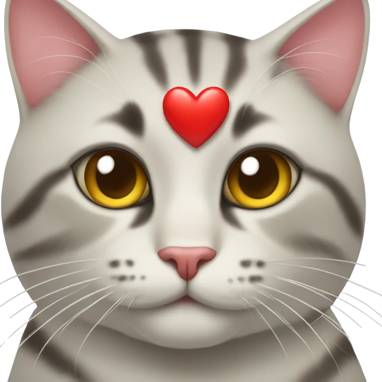 Cat with heart emoji