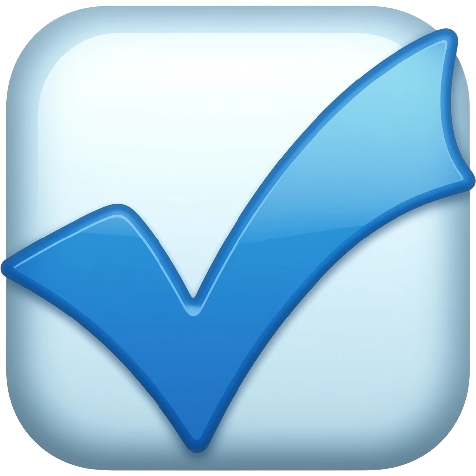 Blue Verified Tick emoji emoji