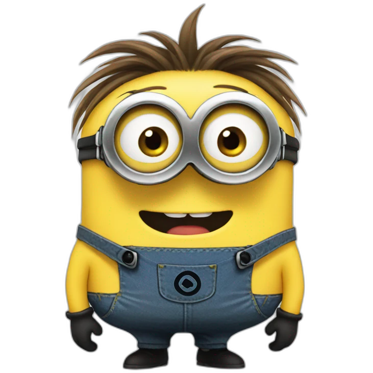 Minion with long hairs  emoji