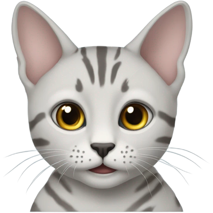 Серый кот  emoji