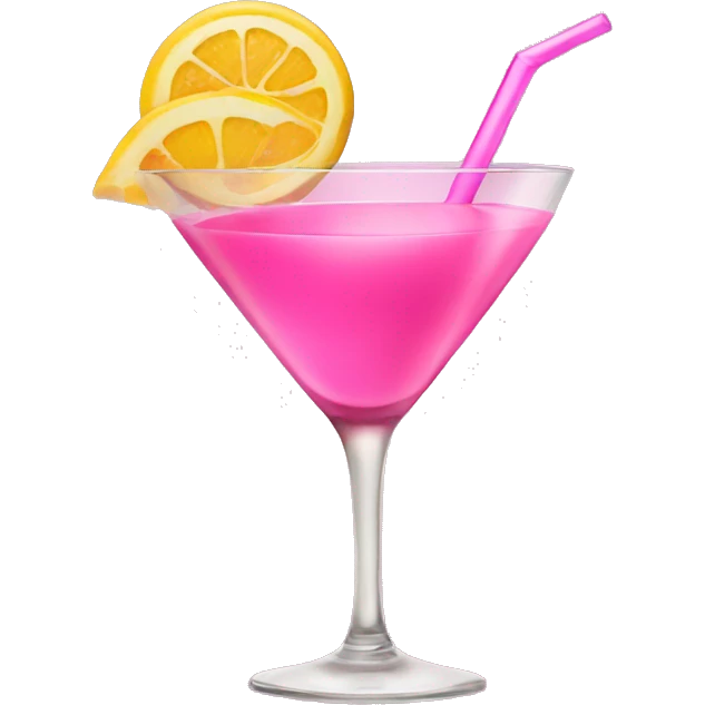 pink coctail emoji