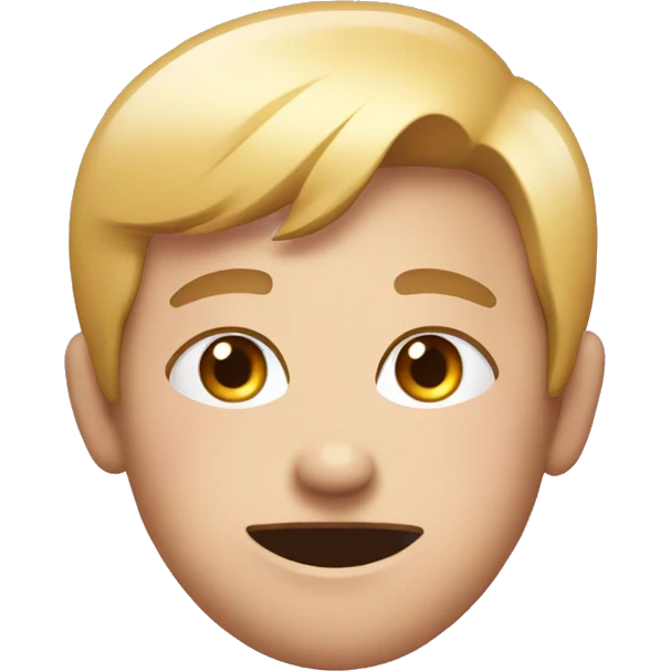 an embrassed emoji with pink blush and a little smile   emoji
