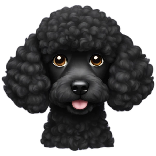 black poodle emoji
