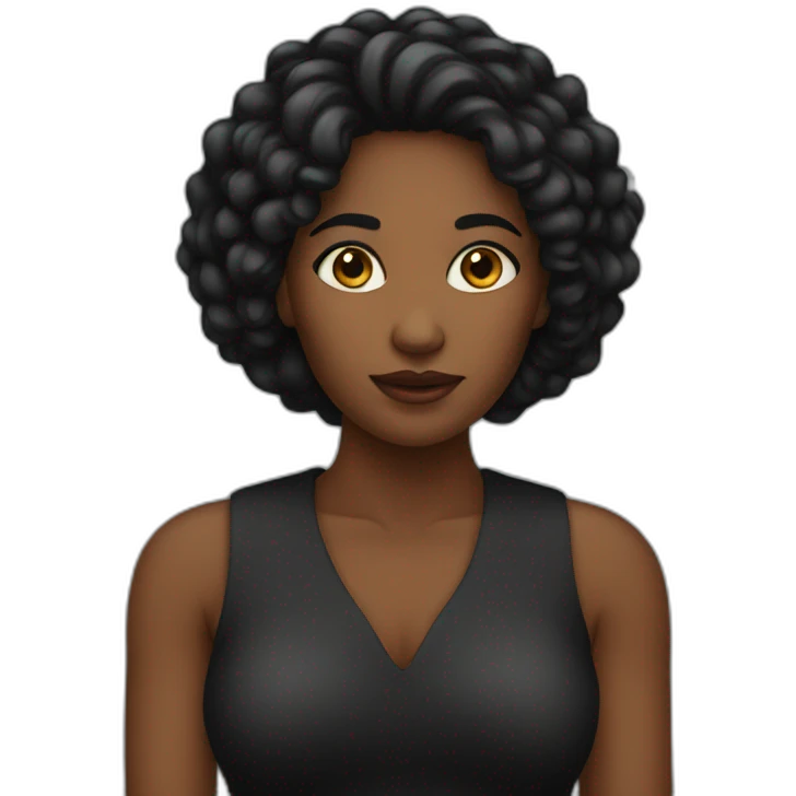 Femme noire emoji