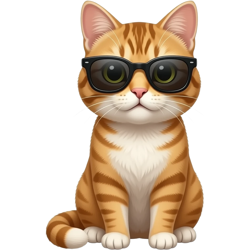 Cat wearing sunglasses emoji