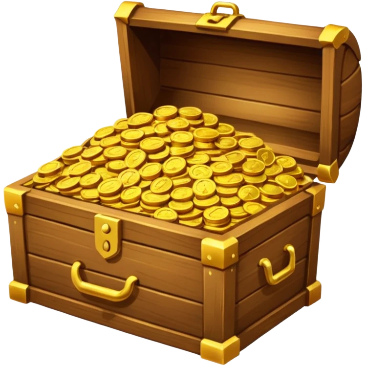 chest of coins emoji