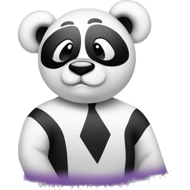 A panda at a disco emoji