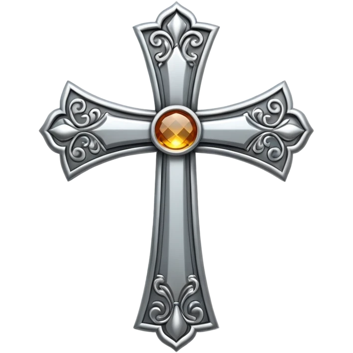 metal elegant cross emoji