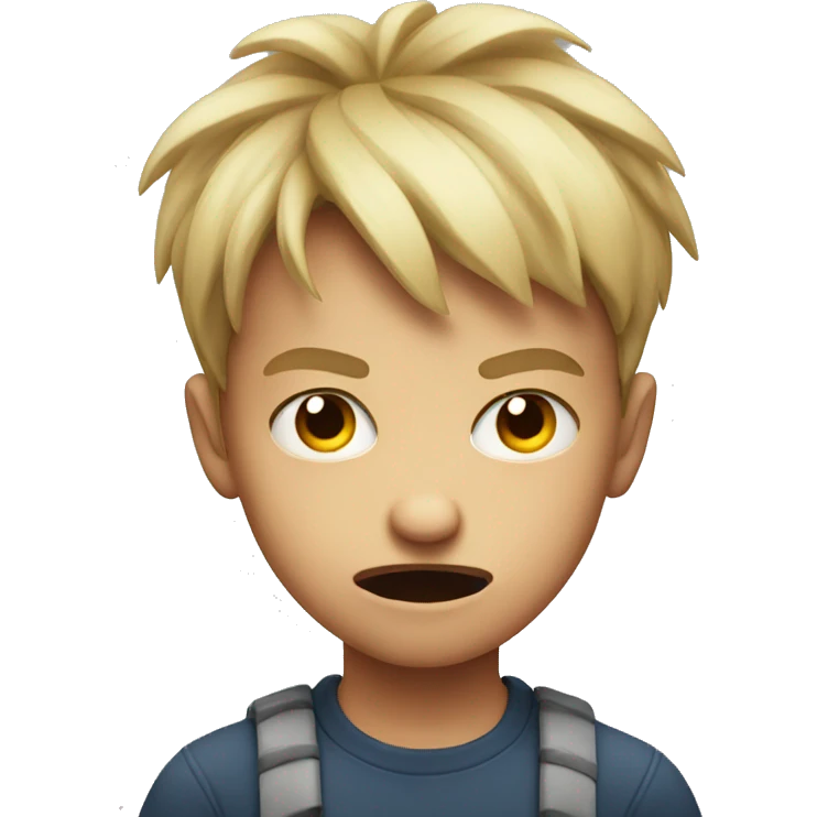 Angry kid emoji