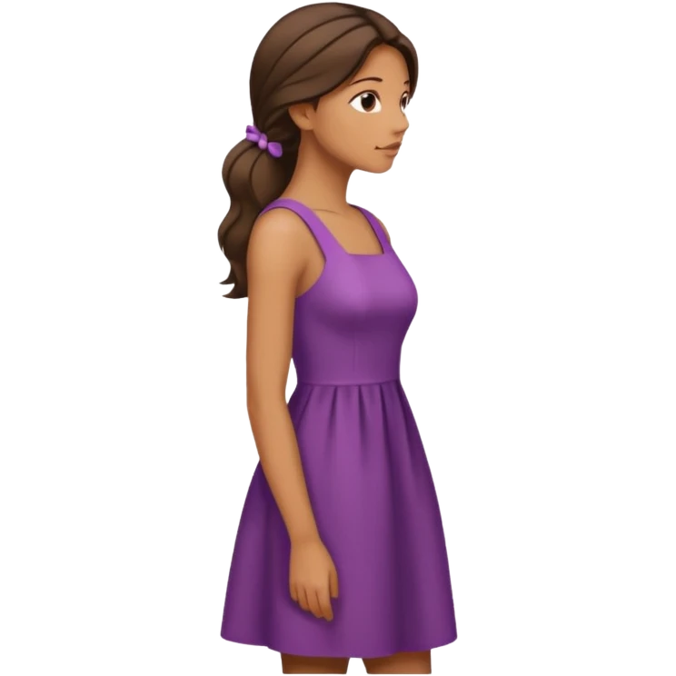 woman side profile standing emoji