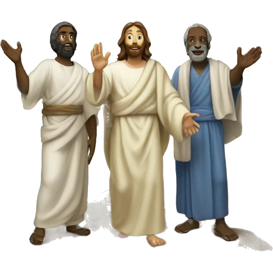 Transfiguration of Jesus with Moses and Elia emoji