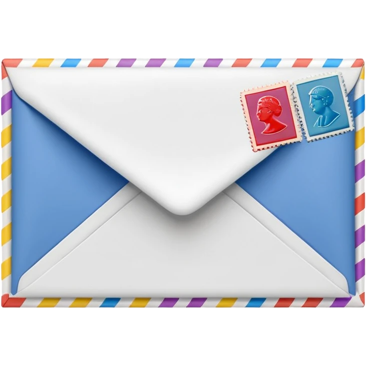 stack of stamped envelopes emoji