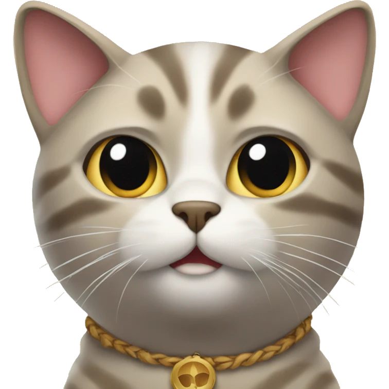 cat in fan emoji