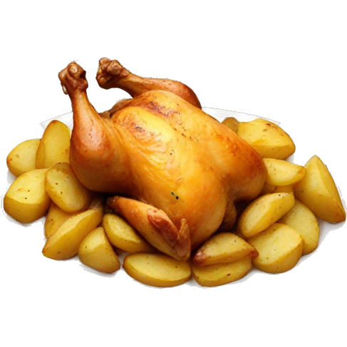 baked chicken with potatoes  emoji