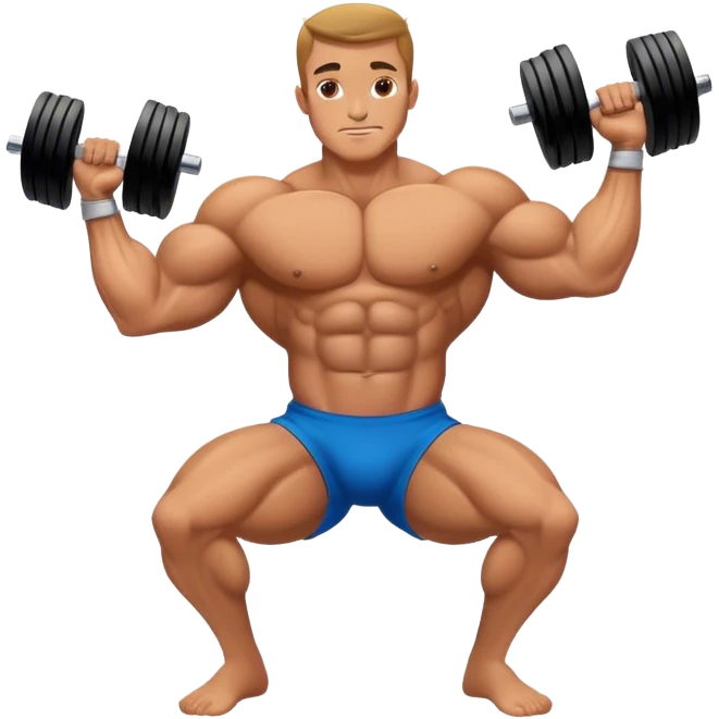 bodybuilder obliques exercise emoji