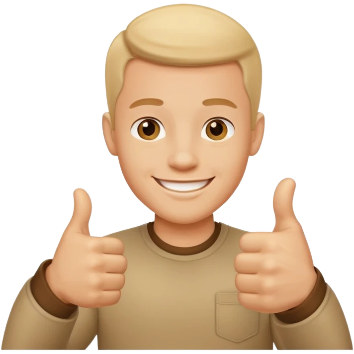 Thumbsup man emoji