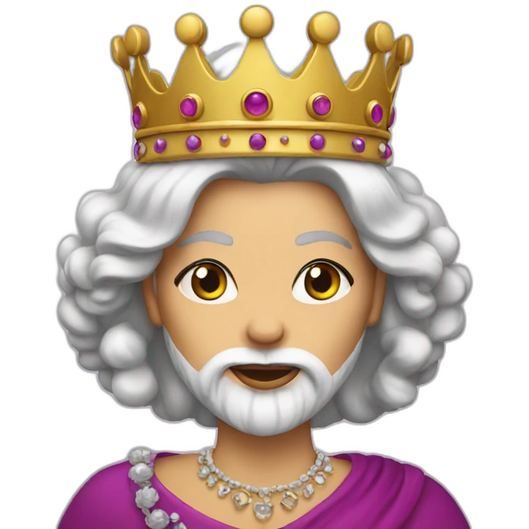 queen with beard emoji