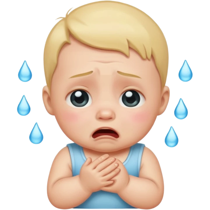 One baby crying  emoji