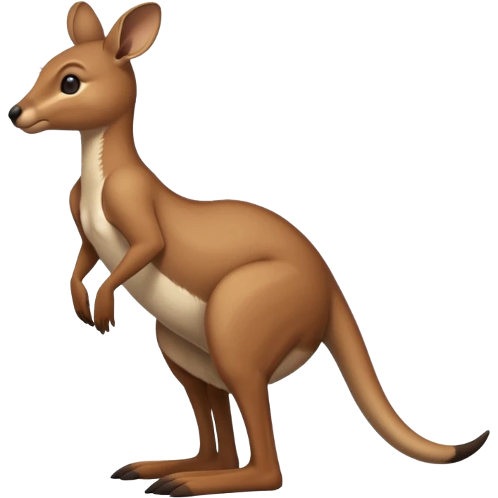 Kangaroo balancing on its tail emoji