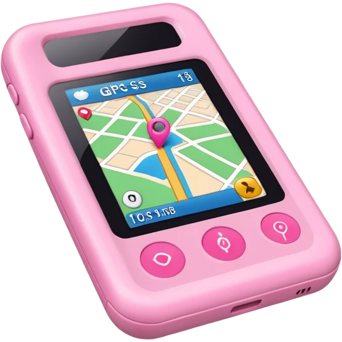 pink gps emoji