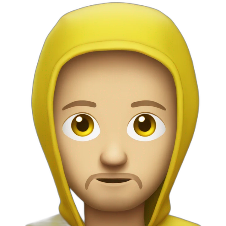 Older Jesse Pinkman sad yellow hood emoji
