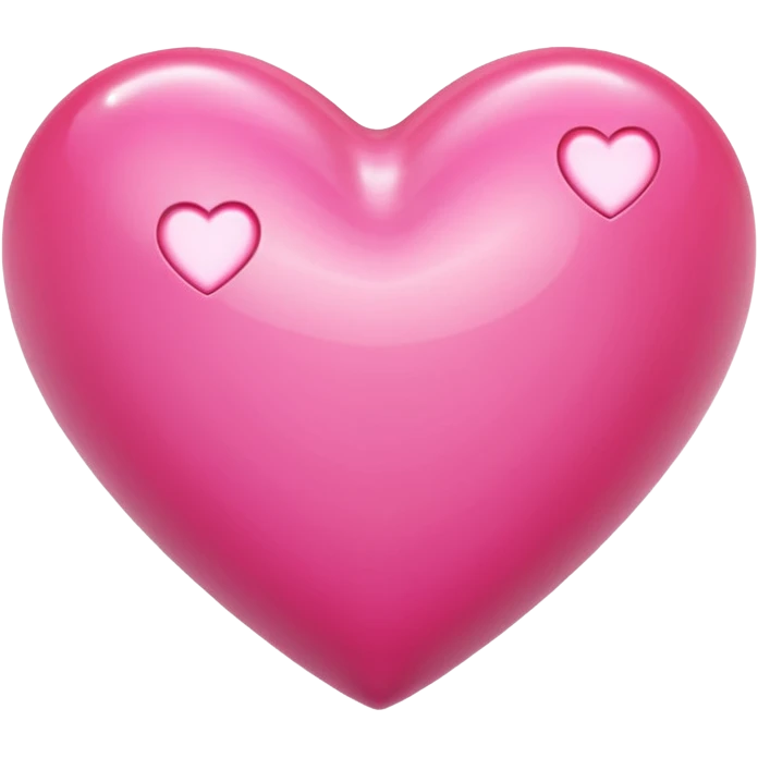 Apple-style 3D emoji of a shiny pimk  heart, smooth and glossy surface, simple and elegant design, no background. emoji