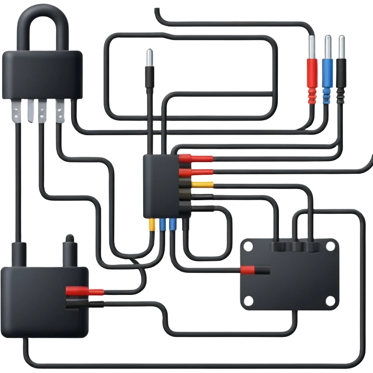 make an elctrical circuit diagram emoji