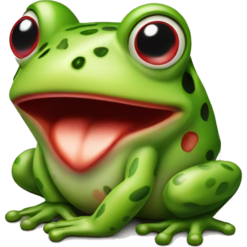 Strawberry frog emoji