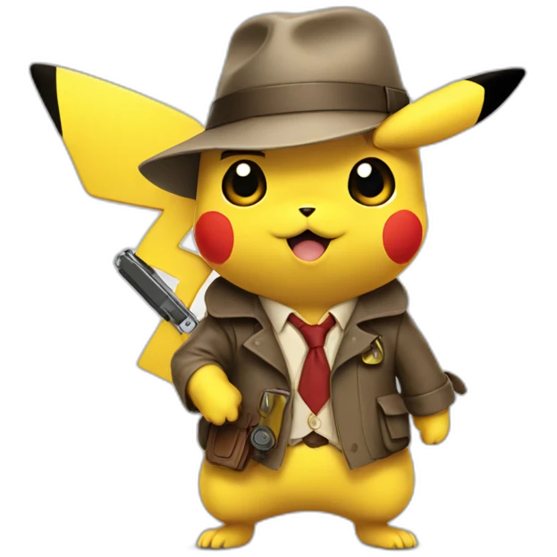 pikachu detective emoji