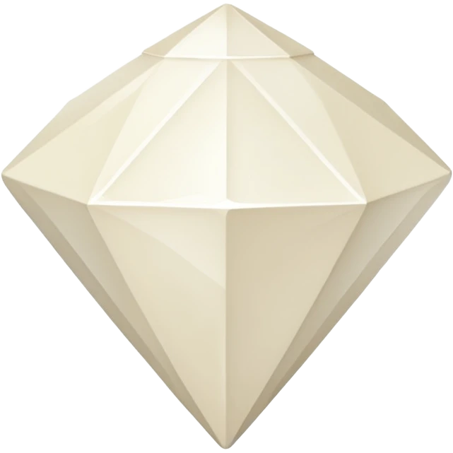 diamond shape carved from ivory. square tilted 45 degrees emoji