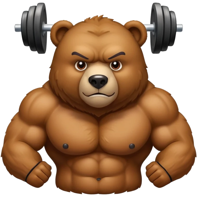 Gym bear emoji