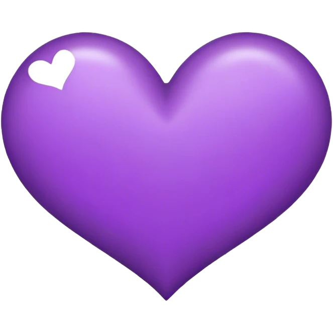 Corazon morado con teamo en el centro  emoji