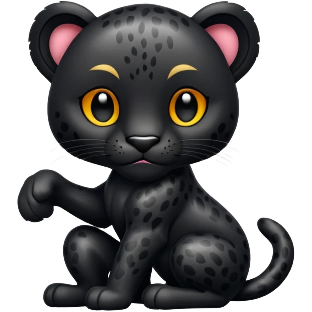 zwarte panter in dieren vorm emoji