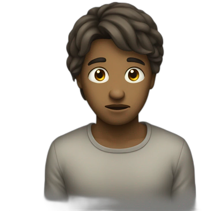 Triste et pensif emoji