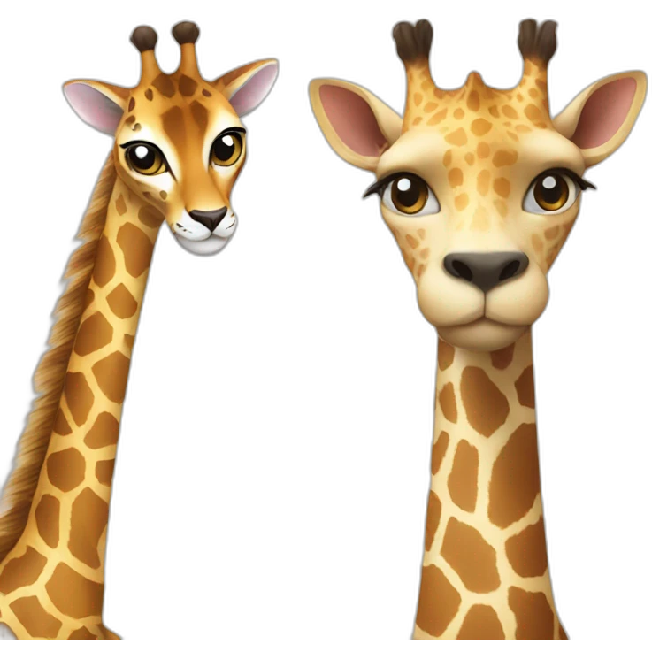 A cat with a giraffe emoji