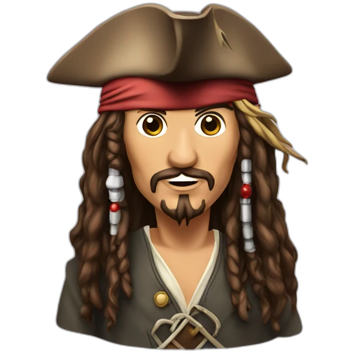 jack sparrow on computer emoji