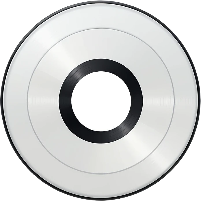 white vinyl record emoji