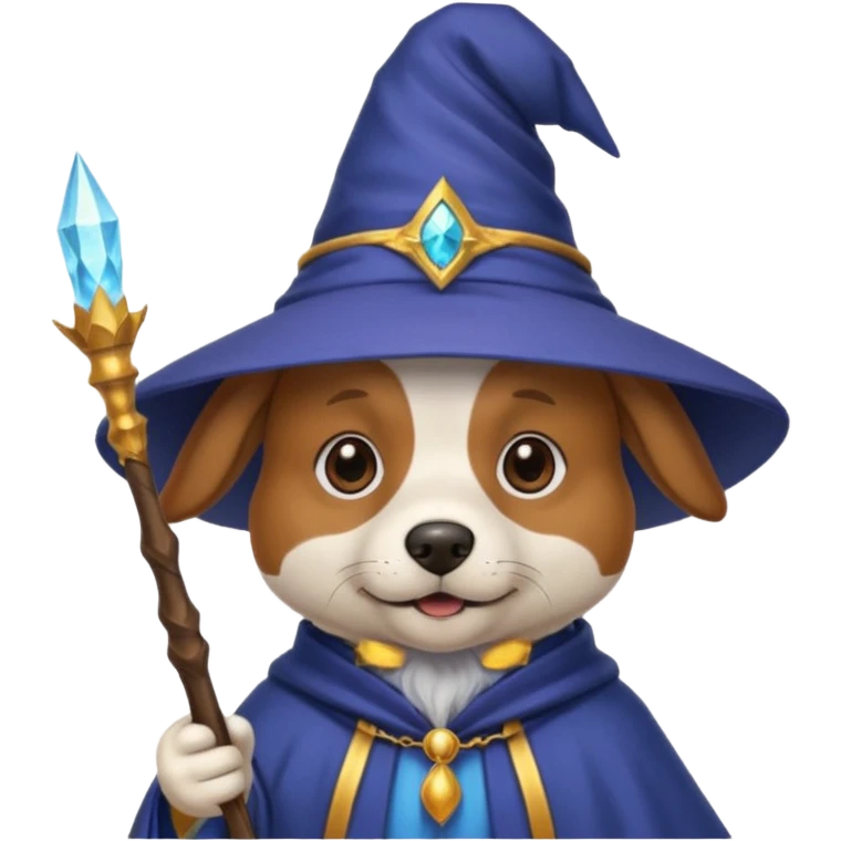 Dog wizard emoji