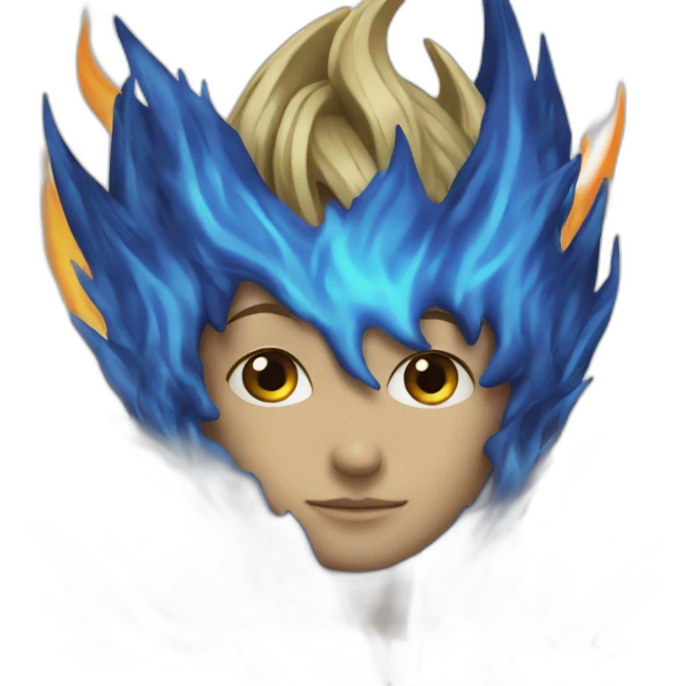 Blue flame emoji
