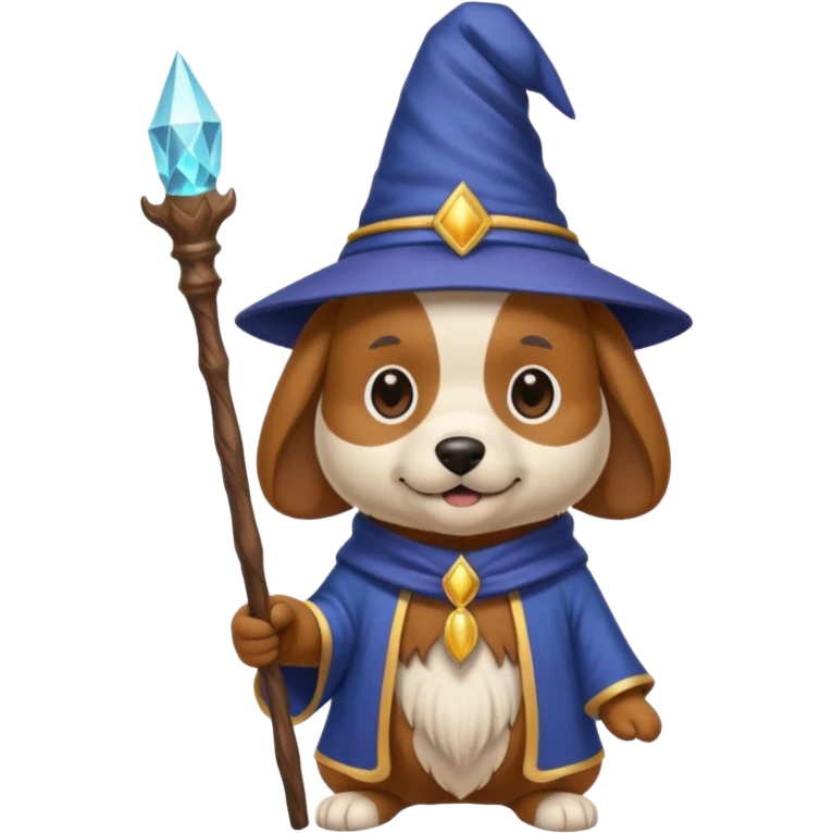 Dog wizard emoji