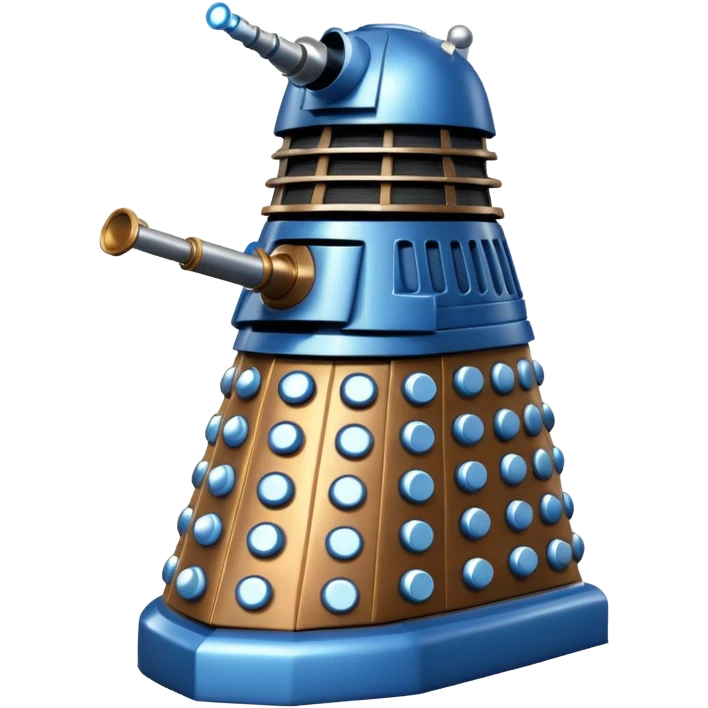 dalek silver blue and bronze emoji